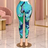 EVE Tie Dye Printed Yoga Skinny Pants GNJF-Z&228