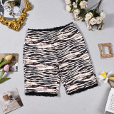 EVE Zebra Stripe Slim Short GNJF-Z&217