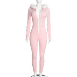 EVE Solid Color Sport Long Sleeve Jumpsuit GDSF-D26JP427