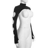 EVE Long Sleeve Hollow Out Two Piece Pants Set GDSF-D26ST412