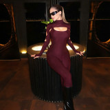 EVE Long Sleeve Hollow Out Two Piece Pants Set GDSF-D26ST412