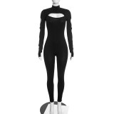 EVE Long Sleeve Hollow Out Two Piece Pants Set GDSF-D26ST412