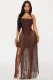 EVE Off Shoulder Tassel Tube Top Dress GKYS-2630