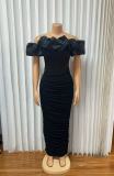 EVE One Shoulder Mesh Sleeveless Evening Dress GADE-96111