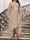 EVE Plus Size Sequin Flare Sleeve Maxi Dress GAWE-6789