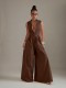EVE Sleeveless Zipper Solid Color Loose Jumpsuit GQLK-0827