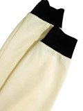EVE Color Block Long Sleeve Top Two Piece Pants Set HNIF-GY346