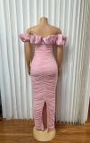 EVE One Shoulder Mesh Sleeveless Evening Dress GADE-96111