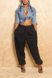 EVE Solid Color Casual Pants BGN-373