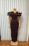 EVE One Shoulder Mesh Sleeveless Evening Dress GADE-96111