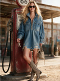 EVE Fashion Zipper Denim Dress HMS-30001