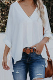 EVE V Neck Loose Long Sleeve Casual Top GSXL-HD9912