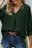 EVE V Neck Loose Long Sleeve Casual Top GSXL-HD9912