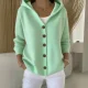 EVE Plus Size Solid Color Knits Hooded Sweater Coats GSXL-BH3060