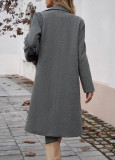 EVE Long Sleeve Lapel Long Coat GSXL-HD9946