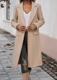EVE Long Sleeve Lapel Long Coat GSXL-HD9946