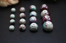 Ceramic Beads Porcelain Red Blood Guinea Retro Beads DIY Material