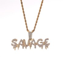 Sparkling Lced Out Hip Hop Virgin Mary Pendant Necklace