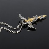 Luminous Jewelry Dragon Sword Pendant Necklace