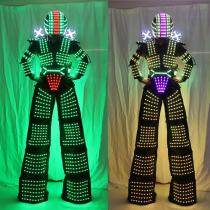 Traje de Robot LED Laser Suit Costume Clothing used with High Heel Predator led Costume Laser Gloves