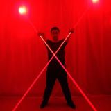 Dual Direction Red Laser Sword for Laser Man Show Big Beam Double Headed Laser Stage Performance Props