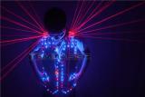 Fashion Red Laser Waistcoat Laserman LED Vest Suits Clothes Stage Costumes For Singer Dancer For Nightclub Performers