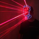 Red Laser Predator Mask Movie Theme Cosplay Glow In Dark LED Glowing Scary Mask Halloween Party Mask