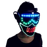 Full Color Smart Pixel Led Mask Halloween Party Masque Masquerade Masks Cold Light Helmet