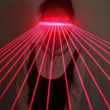 650nm Red Laser Glasses 18pcs Laser Influx of People Necessary Stage Flashing Gloves LED Canvas Vest Outdoor Performance Costume