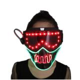 Full Color Smart Pixel Led Mask Halloween Party Masque Masquerade Masks Cold Light Helmet