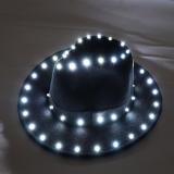 Fashion Christmas Halloween Party Jazz LED Glowing Hat Vintage Couple Cap