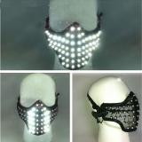 LED Glowing Light Masks Hero Face Guard PVC Masquerade Party Halloween Birthday LED Masks