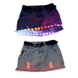Fashion Mini LED Sexy Skirt Party Nightclub Mini Skirts Fashion Female Fitted Tight All-over Skirt