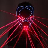 Red Laser Mask Luminous Light Up Laserman Face Mask Laser Show Halloween Masks