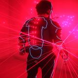 Laser Robot Suits, Red Laser Waistcoat LED Clothes, EL Wire Glowing Suit American Talent Show