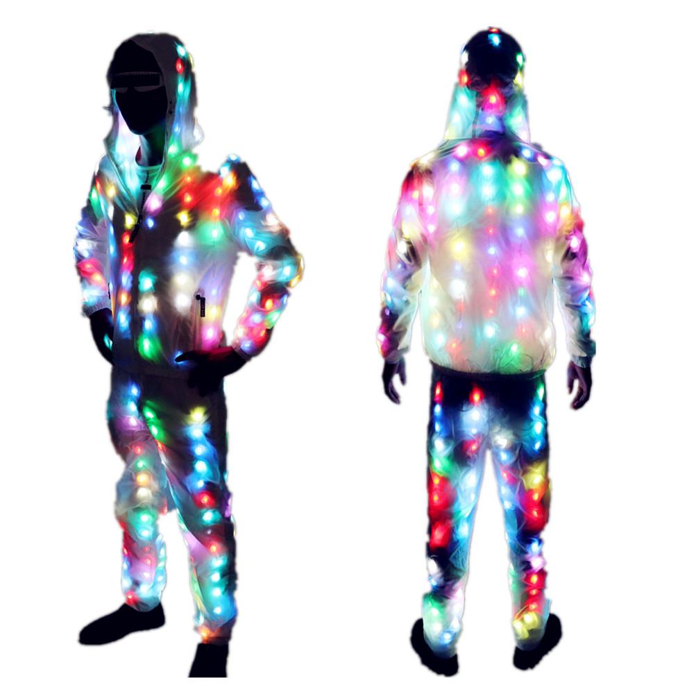 light up rave jacket