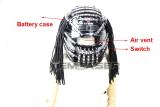 LED Helmet Monochrome Full Color Luminous Racing Helmets RGB Waterfall Effect Glowing Party DJ Robot
