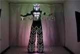 LED Robot Suits Luminous Costume David Guetta LED Robot Suit Illuminated Kryoman Robot Led Stilts Clothes