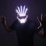 Led Luminous Halloween Ghosts Mask Illuminate Stage Performance Headwear Green Laser LED Glasses Party Masquerade Masks