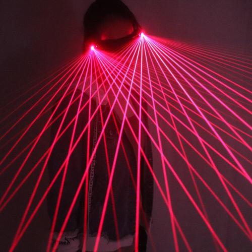 Red Laser Glasses 650nm LED Gloves for Pub Club DJ Shows with RED Laser LED Stage Glasses