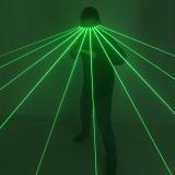 532nm Green Laser Glasses For Pub Club DJ Shows With 10Pcs Green Laser LED Stage Glasses
