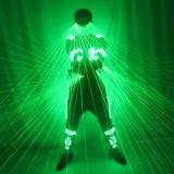 Green Laser Armor Suit  LED Glow Vest Waistcoat Laser Gloves Glasses  For Bar EDM Party Performances