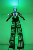 LED Luminous Robot Costume David Guetta Robot Suit Performance Illuminated Kryoman Robotled Stilts Clothes Luminous Costumes