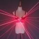 Fashion Red Laser Luminous Sexy Lady Bra Laser Show Stage Costumes For Singer Dancer Nightclub Performers
