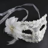 Women Girls LED Glowing Feather Fiber Mask Light Up Venetian Masks Dress Props Wedding Christmas Navidad Halloween