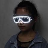 LED Glasses Rivet Punk Glasses Party Supplies Dancing Club Props Stage Costumes Halloween Lighting LED Gloves