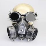 Full Color LED Lighting Steampunk Glasses Gas Masks Goggles Cosplay Bar Props Gothic Anti-Fog Haze Men and Women Mask