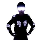 New Arrival Fashion LED Armor Light Up Jackets Costume Glove Glasses Led Outfit Clothes Led Suit for LED Robot Suits