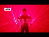 Red Laser Waistcoat LED Clothes,  Laser Robot Suit Laser Man Costumes for Nightclub Performers