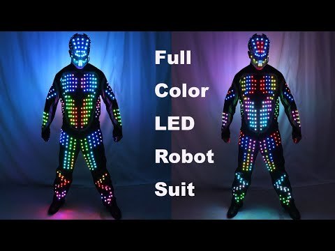 Digital LED Luminous Armor Light Up Jacket Glowing Costumes Suit Bar Nightclub Party Performance Costume Parade Float Decoration